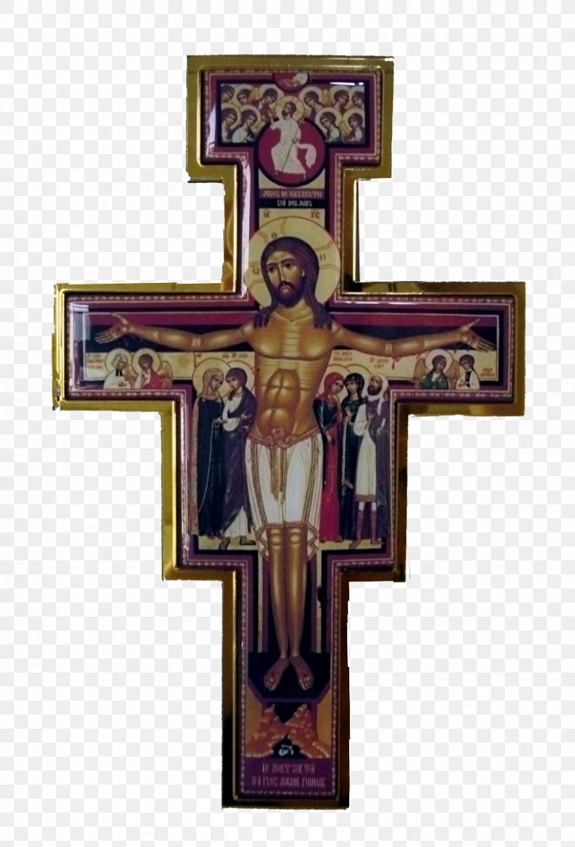 San Damiano, Assisi San Damiano Cross Crucifix Parish Of Sts Francis And Clare Franciscan, PNG, 848x1251px, San Damiano Assisi, Anthony Of Padua, Artifact, Christian Cross, Christian Symbolism Download Free