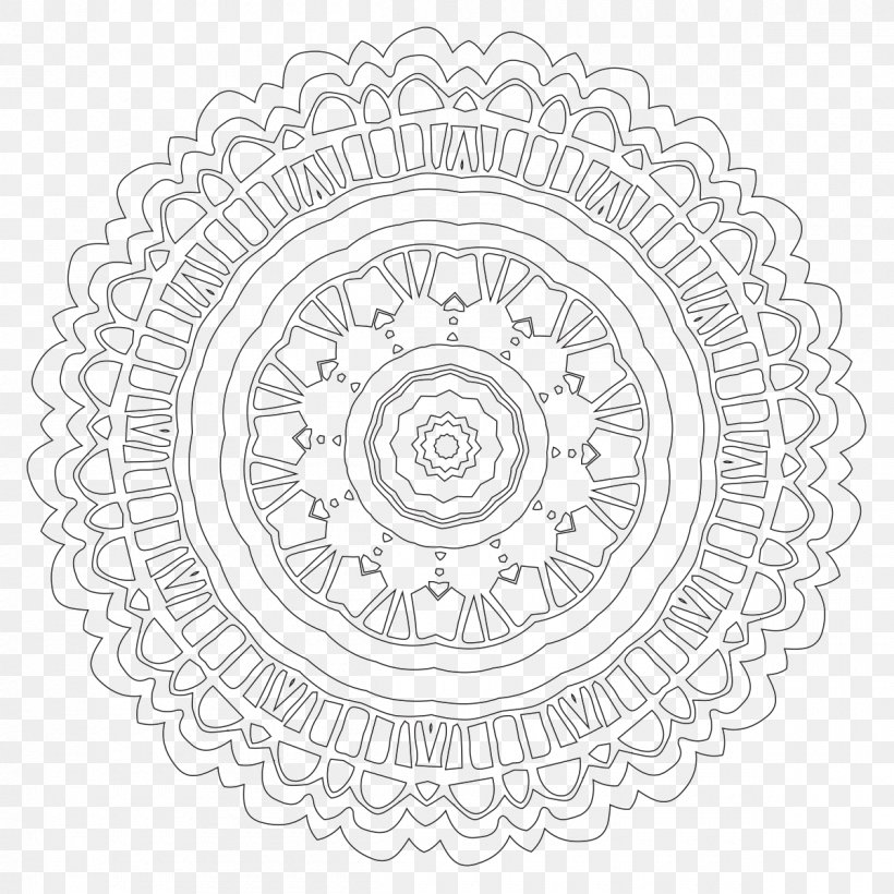 Coloring Book Drawing Mandala Pattern, PNG, 1200x1200px, Watercolor, Cartoon, Flower, Frame, Heart Download Free