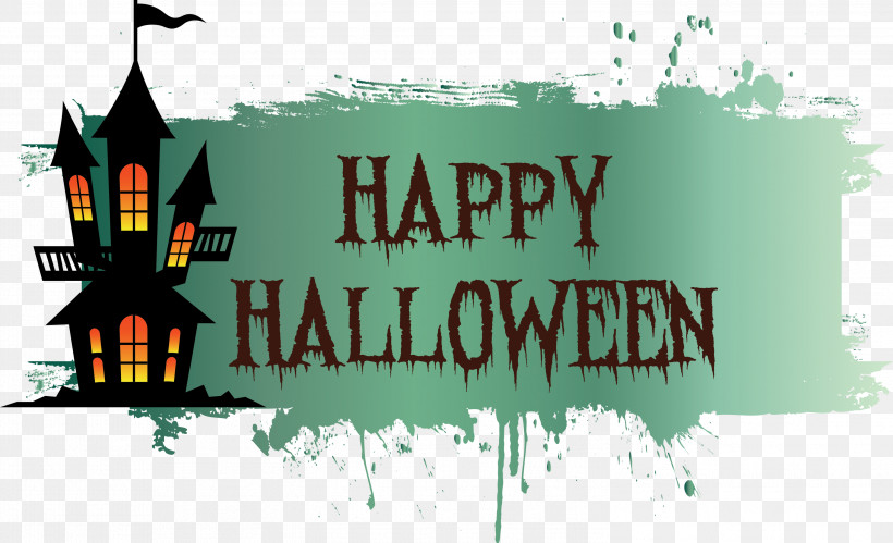 Happy Halloween, PNG, 2999x1826px, Happy Halloween, Banner, Logo, M, Poster Download Free