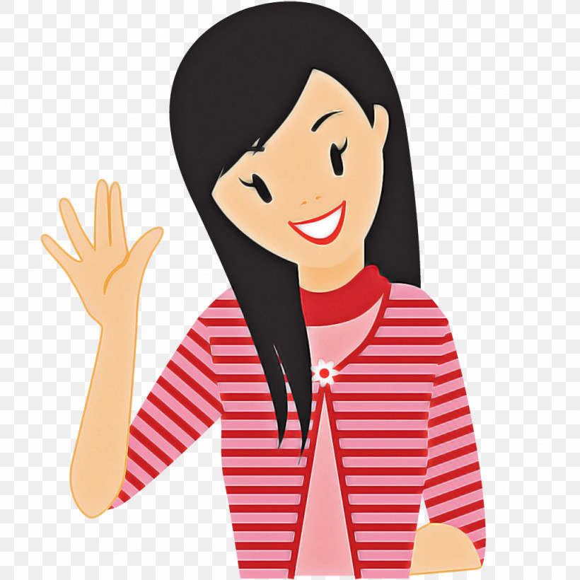 Cartoon Finger Gesture Forehead Lip, PNG, 1024x1024px, Cartoon, Black Hair, Finger, Forehead, Gesture Download Free