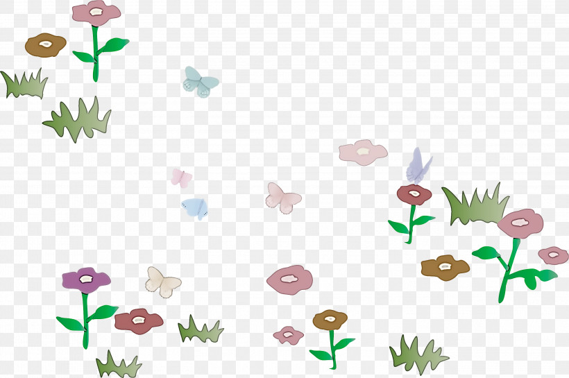 Floral Design, PNG, 2999x1994px, Flower, Cartoon, Floral Design, Grass, Green Download Free