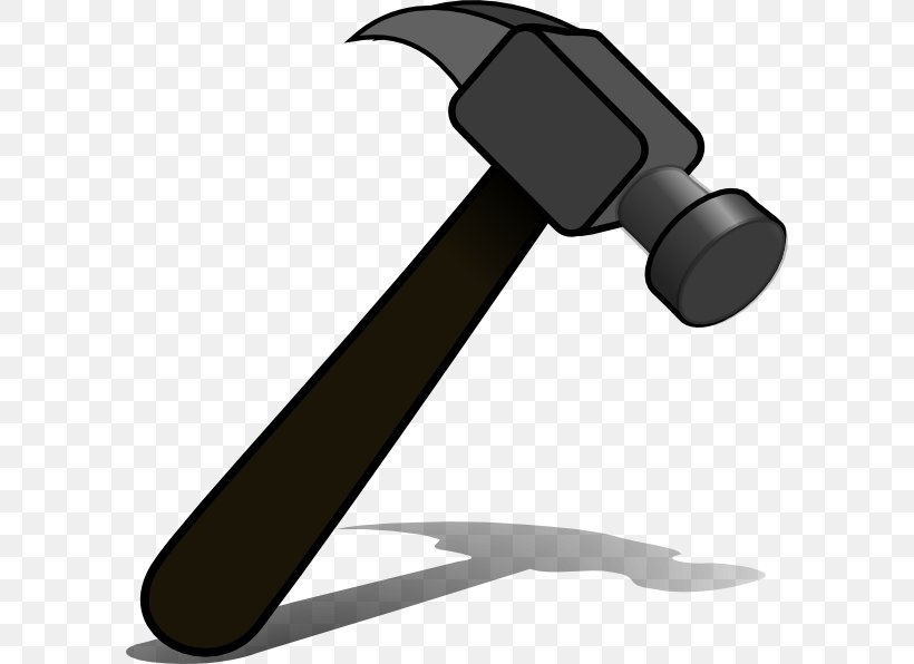 Hammer Tool Clip Art, PNG, 594x596px, Hammer, Cartoon, Claw Hammer, Drawing, Gavel Download Free