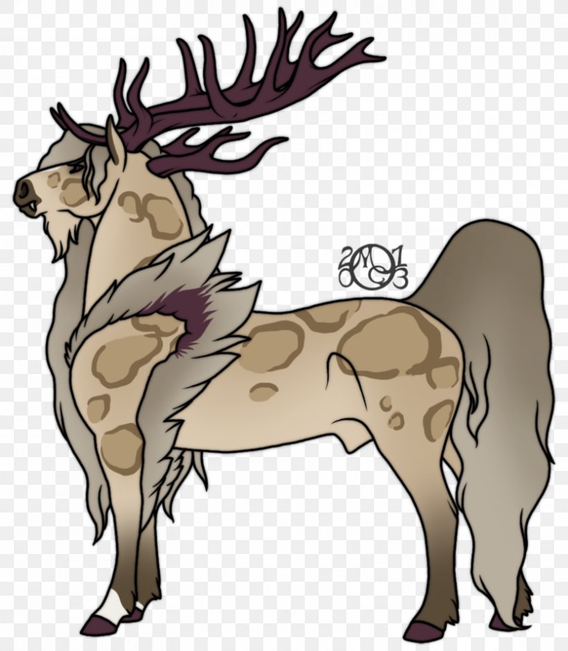 Mustang Reindeer Elk Pack Animal Donkey, PNG, 834x957px, Mustang, Antler, Art, Cattle, Cattle Like Mammal Download Free