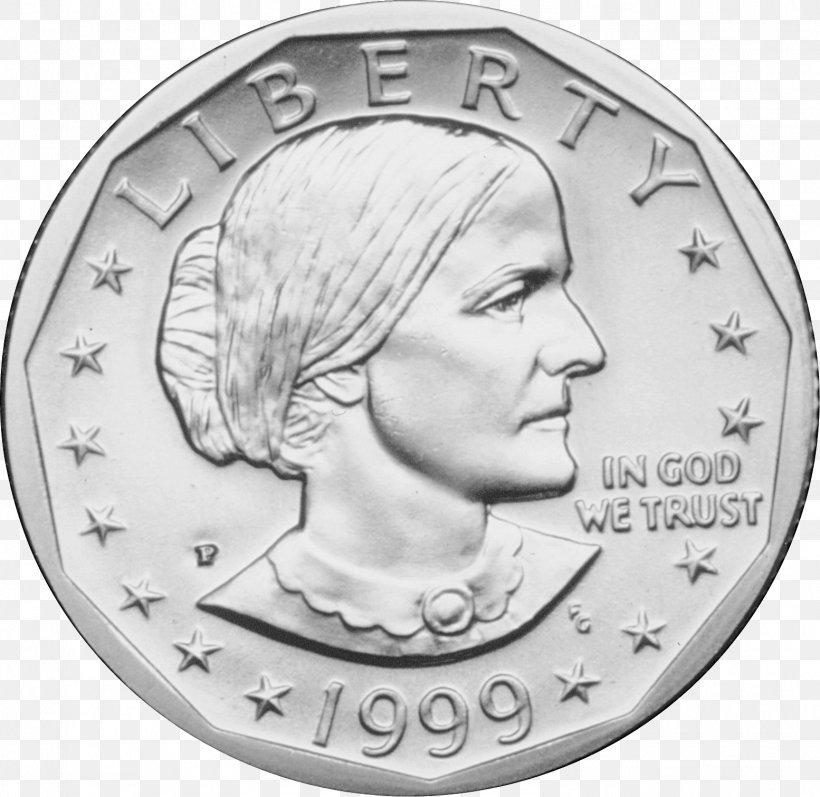 Susan B. Anthony Dollar Dollar Coin Eisenhower Dollar Value, PNG, 1554x1511px, United States, Black And White, Cash, Coin, Coin Collecting Download Free