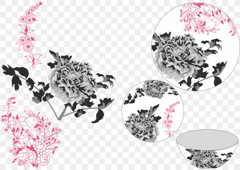 Drawing Illustration Peony Sketch Career Portfolio, PNG, 3397x2404px, Drawing, Career Portfolio, Ceramic Decal, Curriculum Vitae, Decal Download Free