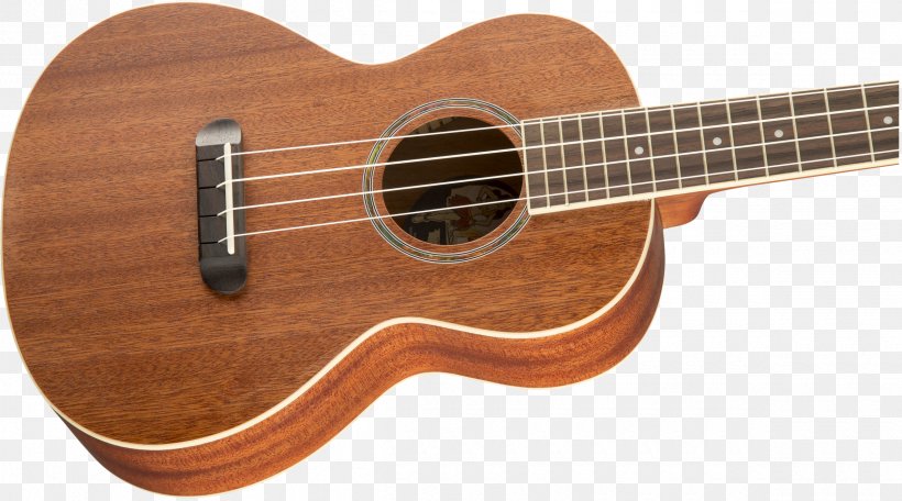 Fender Nohea Koa Tenor Ukulele Acoustic Guitar Fender Musical Instruments Corporation, PNG, 2400x1335px, Watercolor, Cartoon, Flower, Frame, Heart Download Free
