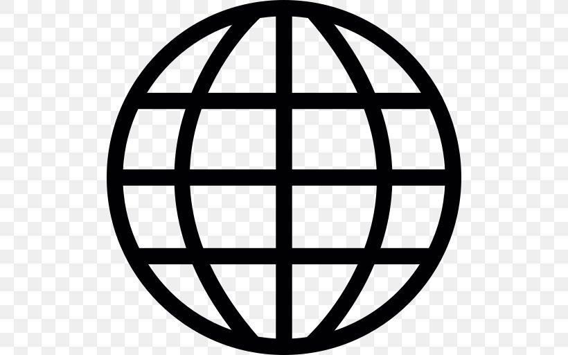 Globe World Clip Art, PNG, 512x512px, Globe, Area, Ball, Black And White, Grid Download Free