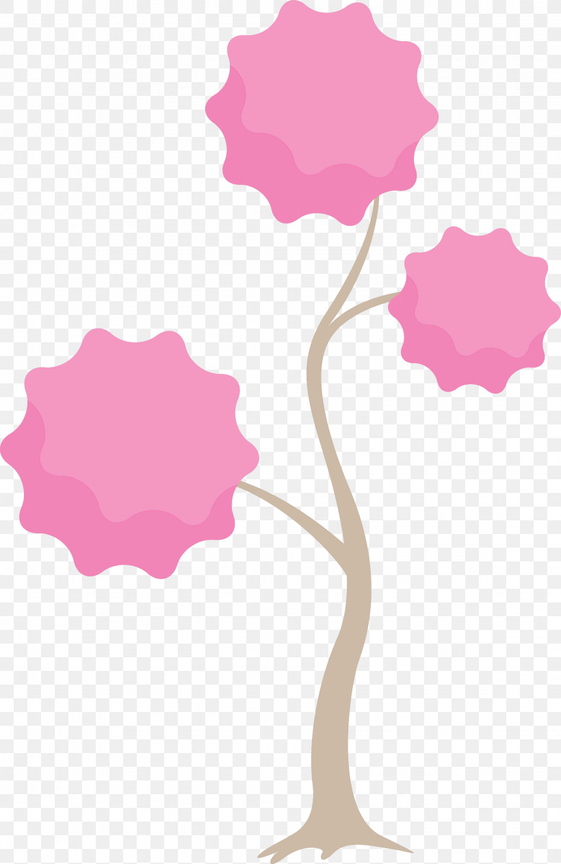 Pink Tree Material Property Plant, PNG, 1949x3000px, Abstract Tree, Cartoon Tree, Material Property, Pink, Plant Download Free