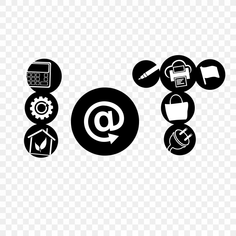 Symbol Internet Of Things Clip Art, PNG, 2400x2400px, Symbol, Black And White, Brand, Cloud Computing, Email Download Free