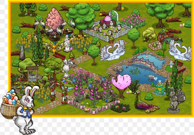 ZooMumba Easter Bunny Easter Egg Bigpoint Games, PNG, 1043x731px, Zoomumba, Art, Bigpoint Games, Biome, Cartoon Download Free