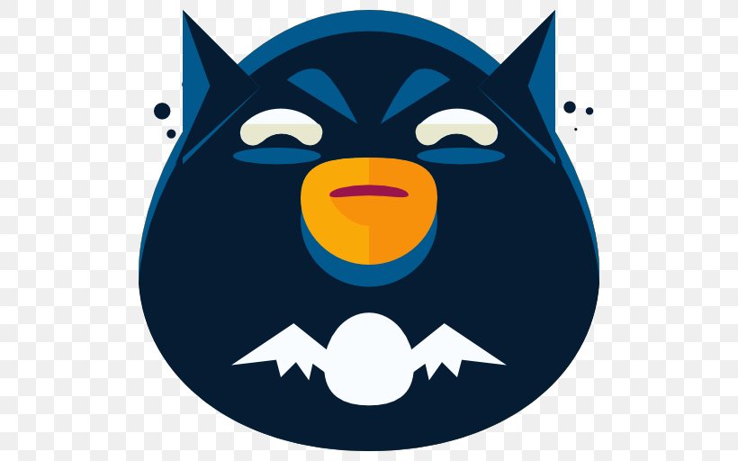 Batman Emoticon Emoji Clip Art, PNG, 512x512px, Batman, Carnivoran, Cartoon, Drawing, Emoji Download Free