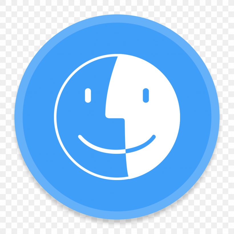 Blue Emoticon Area Text, PNG, 1024x1024px, Finder, Area, Blue, Button, Data Download Free
