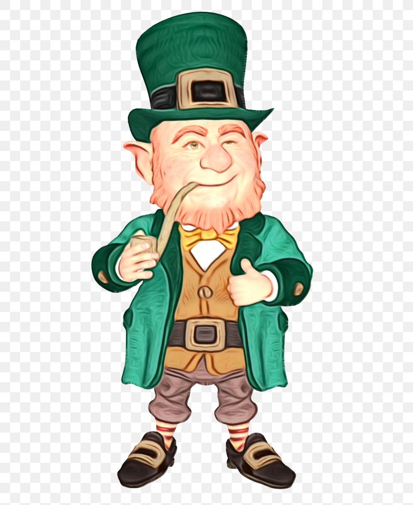 Saint Patrick's Day, PNG, 528x1004px, Watercolor, Cartoon, Holiday, Leprechaun, Paint Download Free