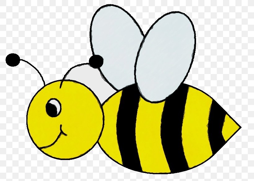Cartoon Bee, PNG, 813x587px, Watercolor, Bee, Bumblebee, Cartoon, Drawing Download Free