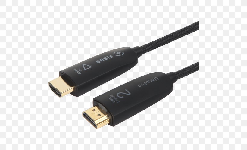 HDMI Optical Fiber Cable Electrical Cable Electrical Connector, PNG, 500x500px, Hdmi, Cable, Data Transfer Cable, Electrical Cable, Electrical Connector Download Free