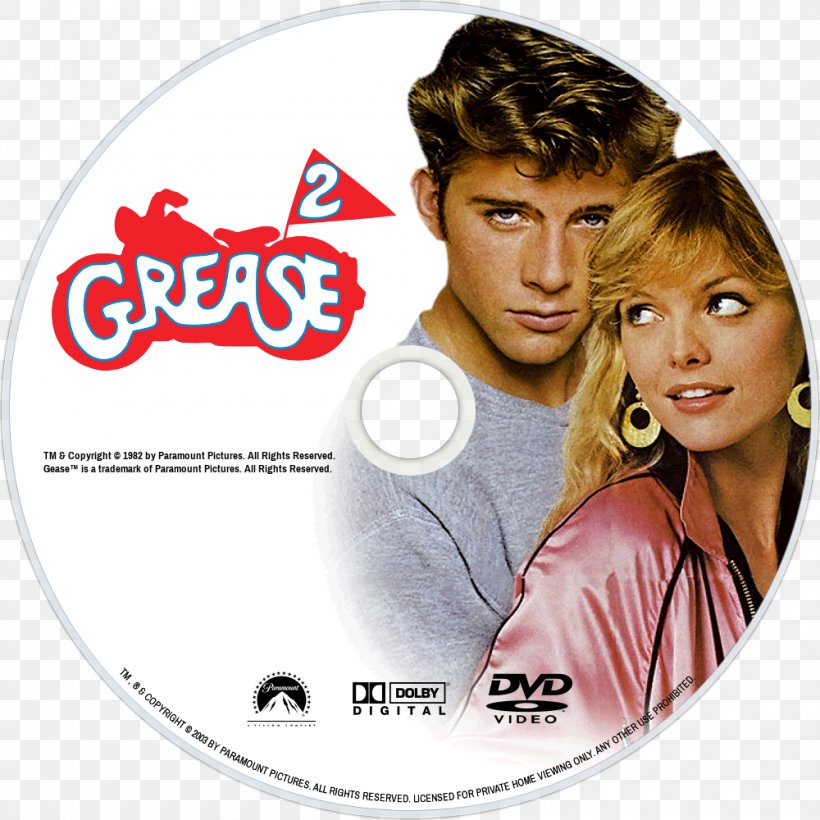 Grease 2 DVD Album Cover Film, PNG, 1000x1000px, Grease 2, Album Cover, Brand, Compact Disc, Cover Art Download Free