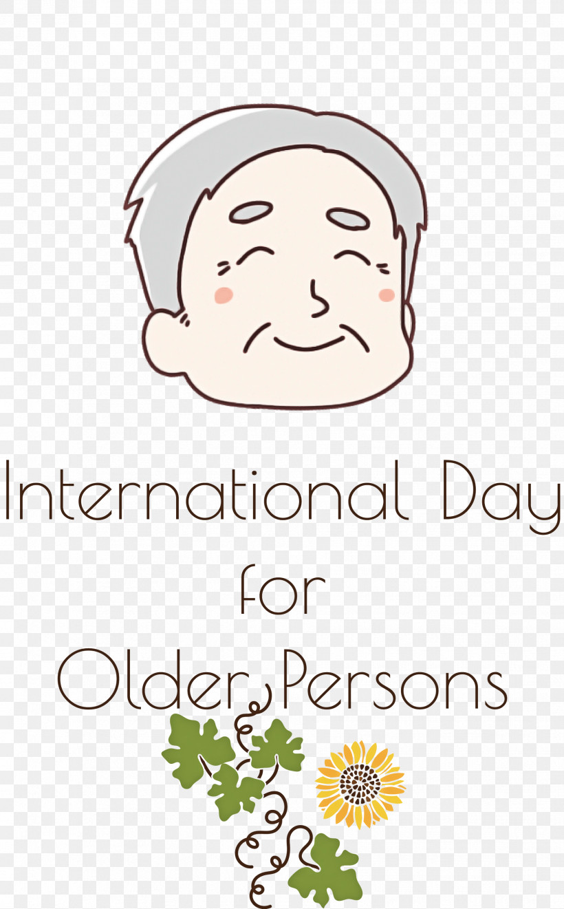 International Day For Older Persons International Day Of Older Persons, PNG, 1861x2999px, International Day For Older Persons, Behavior, Cartoon, Face, Flower Download Free