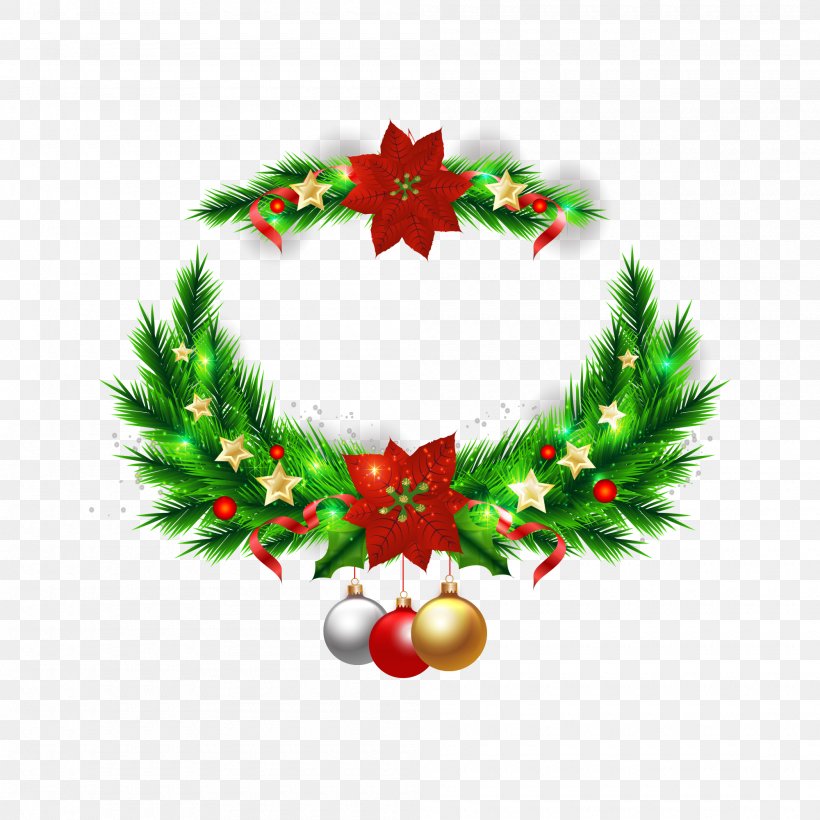 Christmas Tree Wreath Christmas Ornament, PNG, 2000x2000px, Christmas, Christmas Card, Christmas Decoration, Christmas Ornament, Christmas Tree Download Free