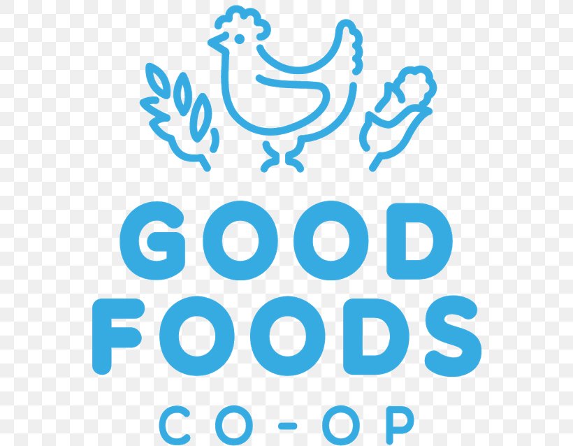 Good Foods Co-op Coffee Food Cooperative Cafe, PNG, 577x638px, Good Foods Coop, Area, Blue, Brand, Cafe Download Free