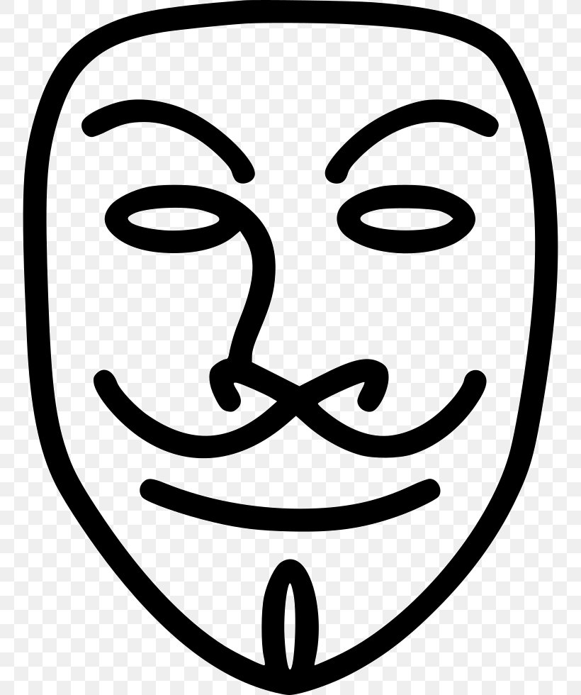 V For Vendetta Clip Art Image, PNG, 756x980px, V For Vendetta, Anonymous, Black And White, Emotion, Face Download Free