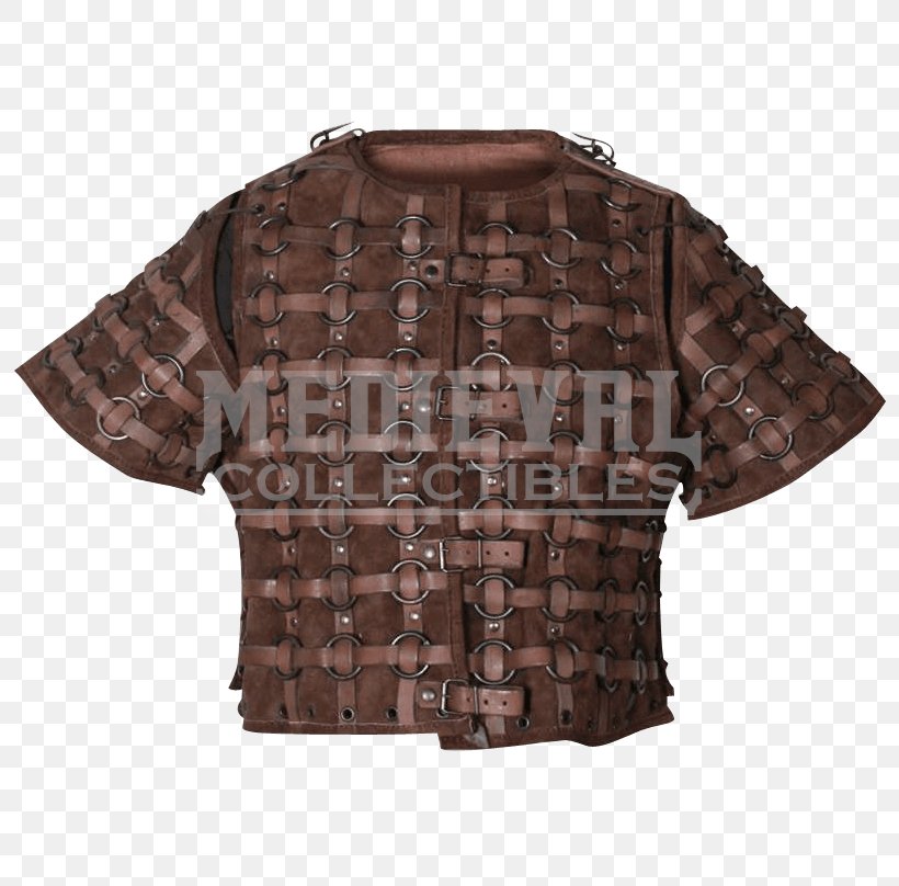 Sleeve T-shirt Jacket Outerwear Blouse, PNG, 808x808px, Sleeve, Blouse, Body Armor, Brown, Cuirass Download Free