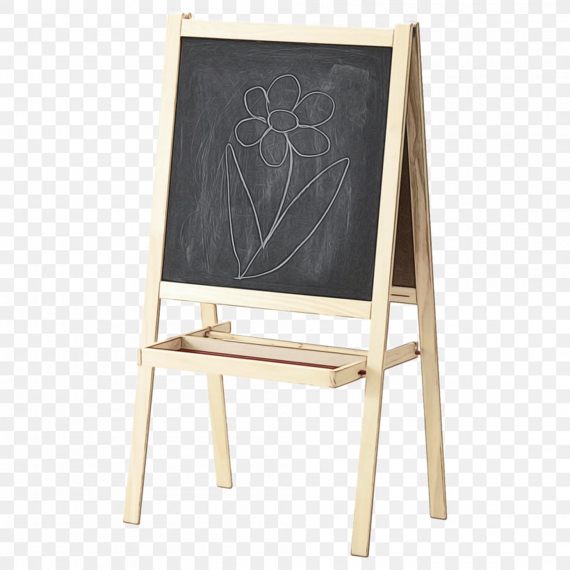 Blackboard Easel Office Supplies Furniture Chair, PNG, 2000x2000px, Watercolor, Blackboard, Chair, Easel, Furniture Download Free