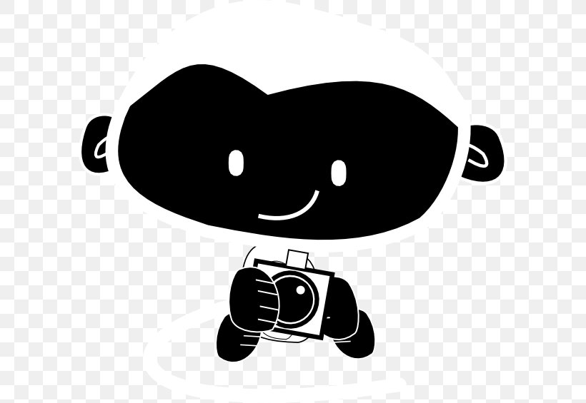 Black And White Camera Cartoon Clip Art, PNG, 600x565px, Black And White, Adobe Camera Raw, Black, Camera, Camera Obscura Download Free
