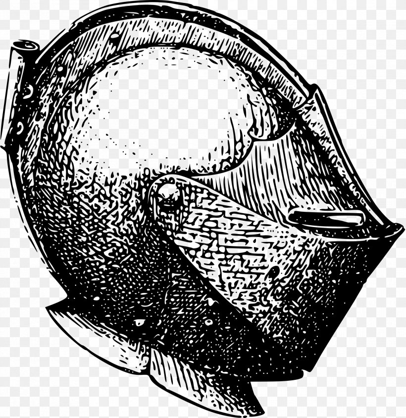 Knight Helmet Clip Art, PNG, 2332x2400px, Knight, Art, Automotive Design, Black And White, Chivalry Download Free