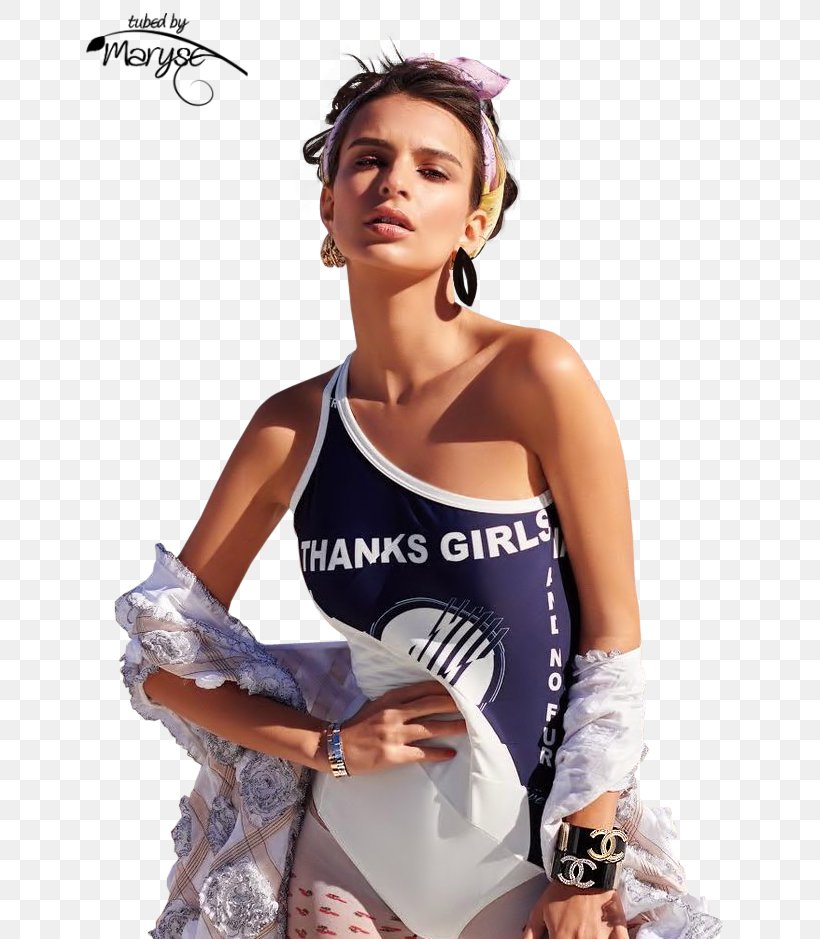 Emily Ratajkowski Model Fashion InStyle Harper's Bazaar, PNG, 680x939px, Watercolor, Cartoon, Flower, Frame, Heart Download Free