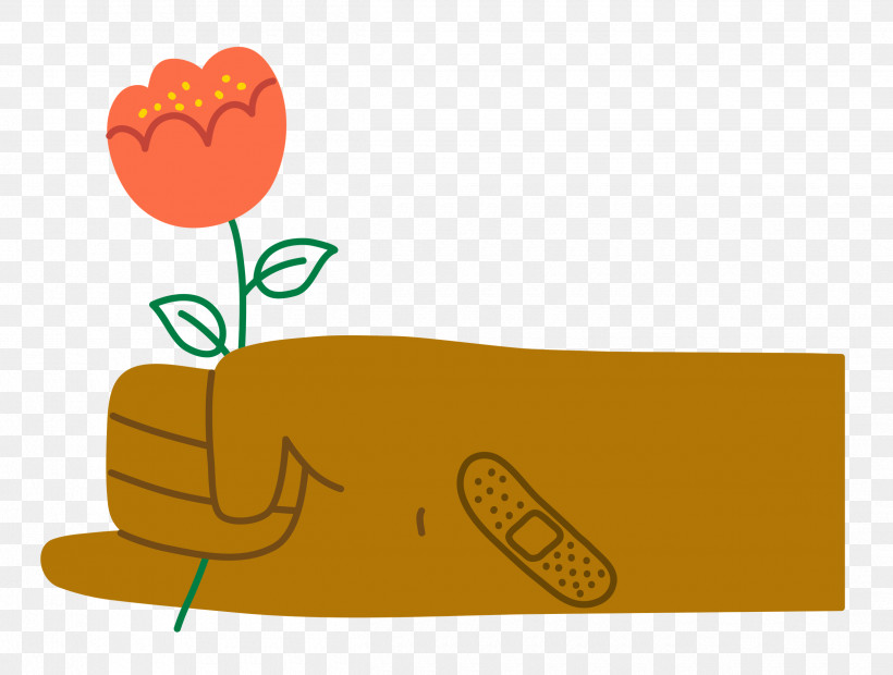 Hand Holding Flower Hand Flower, PNG, 2500x1892px, Hand Holding Flower, Biology, Cartoon, Flower, Hand Download Free
