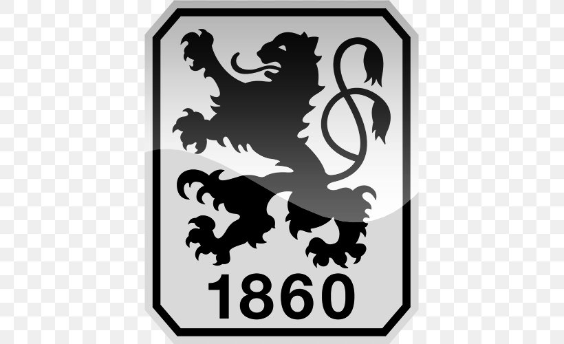 TSV 1860 Munich II Regionalliga FC Bayern Munich, PNG, 500x500px, 2 Bundesliga, Tsv 1860 Munich, Association Football Manager, Black And White, Brand Download Free