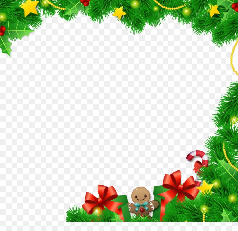 Christmas Ornament Picture Frame Christmas Card, PNG, 1024x995px, Christmas, Aquifoliaceae, Border, Branch, Christmas Card Download Free