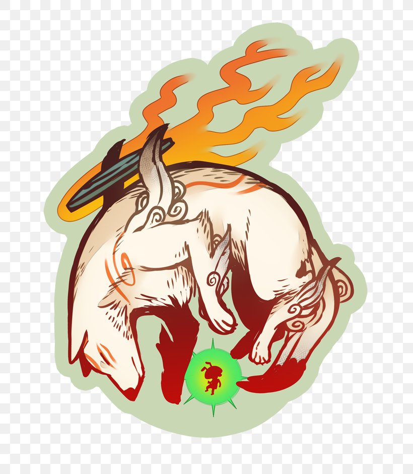 Ōkami Sticker PlayStation 4 New Attitude King Hippo, PNG, 750x940px, Watercolor, Cartoon, Flower, Frame, Heart Download Free