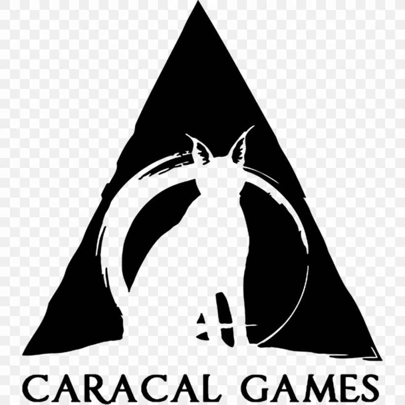 Downward VIGAMUS Academy Caracal Games Video Game University, PNG, 1024x1024px, Downward, Black And White, Brand, Caracal, Caracalla Download Free