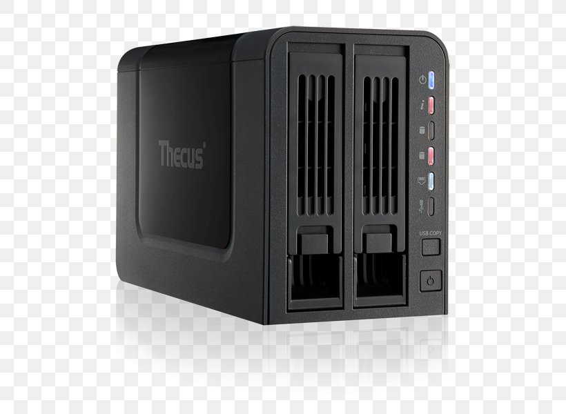 Network Storage Systems Thecus Hard Drives RAID Computer Software, PNG, 600x600px, Network Storage Systems, Asustor Inc, Computer Case, Computer Component, Computer Hardware Download Free