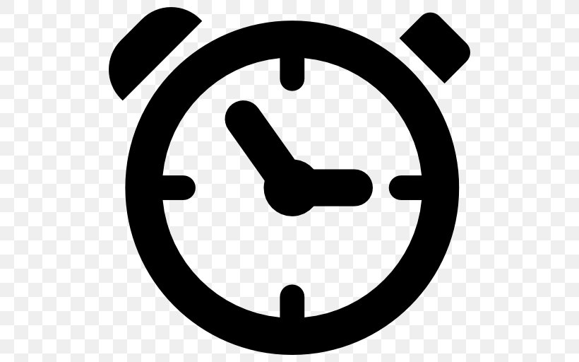 Alarm Clocks, PNG, 512x512px, Clock, Alarm Clocks, Area, Black And White, Digital Clock Download Free