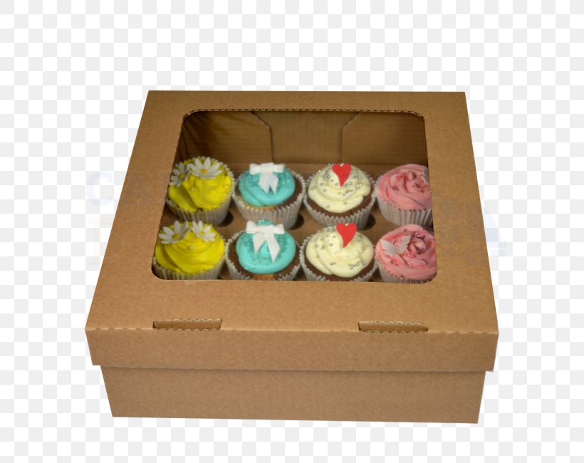 Cupcake Box Paper Muffin Petit Four, PNG, 650x650px, Cupcake, Baking, Biscuits, Box, Buttercream Download Free