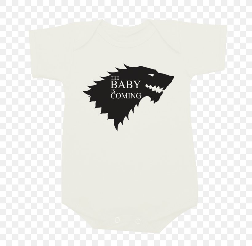 House Stark Winter Is Coming Jaime Lannister Decal Daenerys Targaryen, PNG, 800x800px, House Stark, Baby Toddler Onepieces, Black, Brand, Clothing Download Free