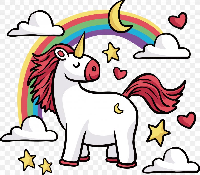 T-shirt Unicorn Horse Rainbow, PNG, 3609x3170px, Watercolor, Cartoon, Flower, Frame, Heart Download Free