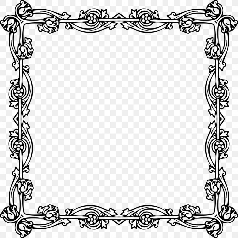 Victorian Era Borders And Frames Picture Frames, PNG, 1280x1280px, Victorian Era, Area, Black And White, Body Jewelry, Borders And Frames Download Free