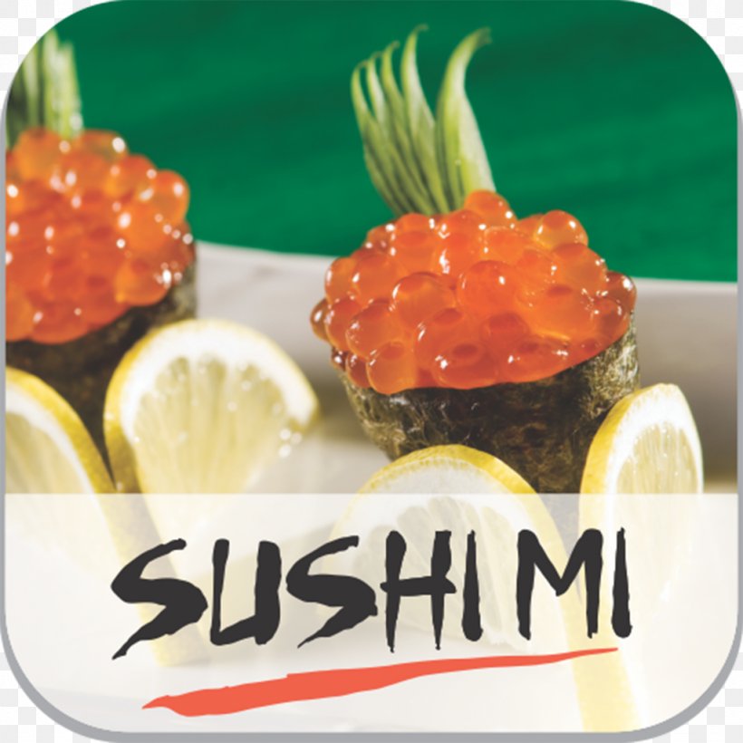 Sushi Food Vegetarian Cuisine Sashimi Restaurant, PNG, 1024x1024px, Sushi, Appetizer, Caviar, Cuisine, Dish Download Free