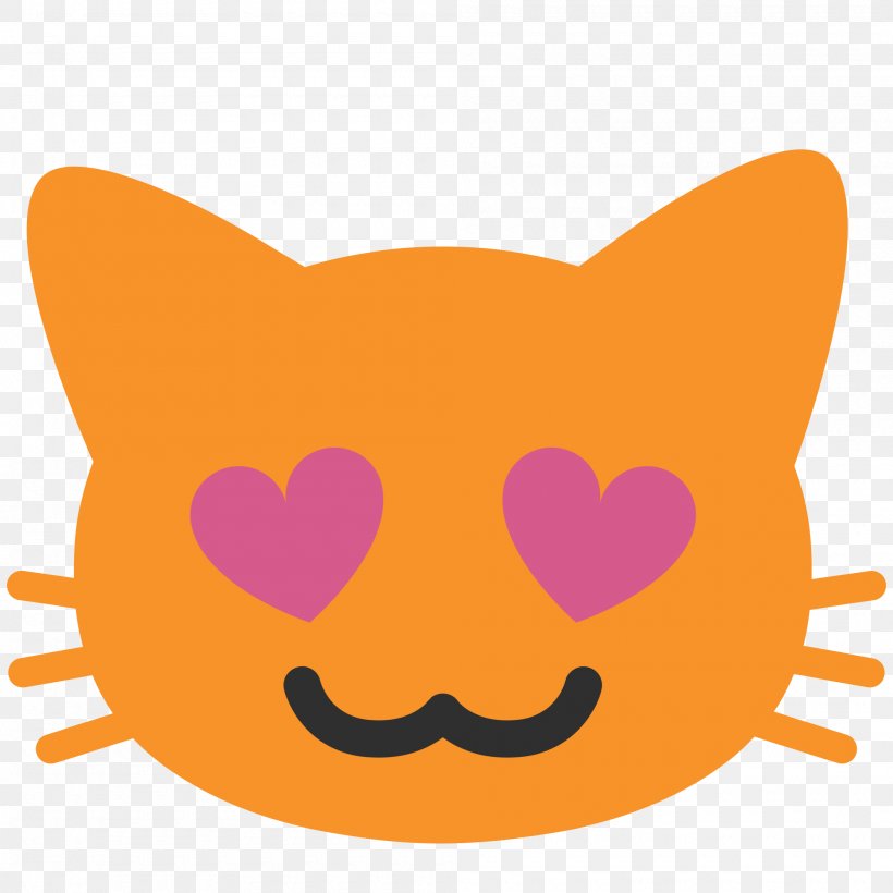Cat Emoji Kitten Kaomoji Sticker, PNG, 2000x2000px, Cat, Cuteness, Emoji, Emoticon, Heart Download Free