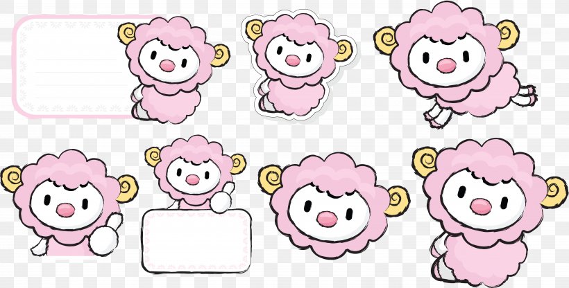 Snout Pig Emoticon Pink M Clip Art, PNG, 5107x2594px, Watercolor, Cartoon, Flower, Frame, Heart Download Free