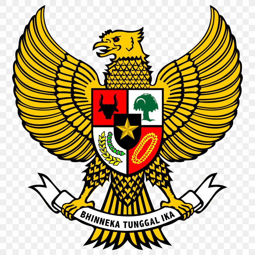 National Emblem Of Indonesia Garuda Clip Art Pancasila, PNG, 1600x1600px, Indonesia, Art, Artwork, Beak, Black And White Download Free