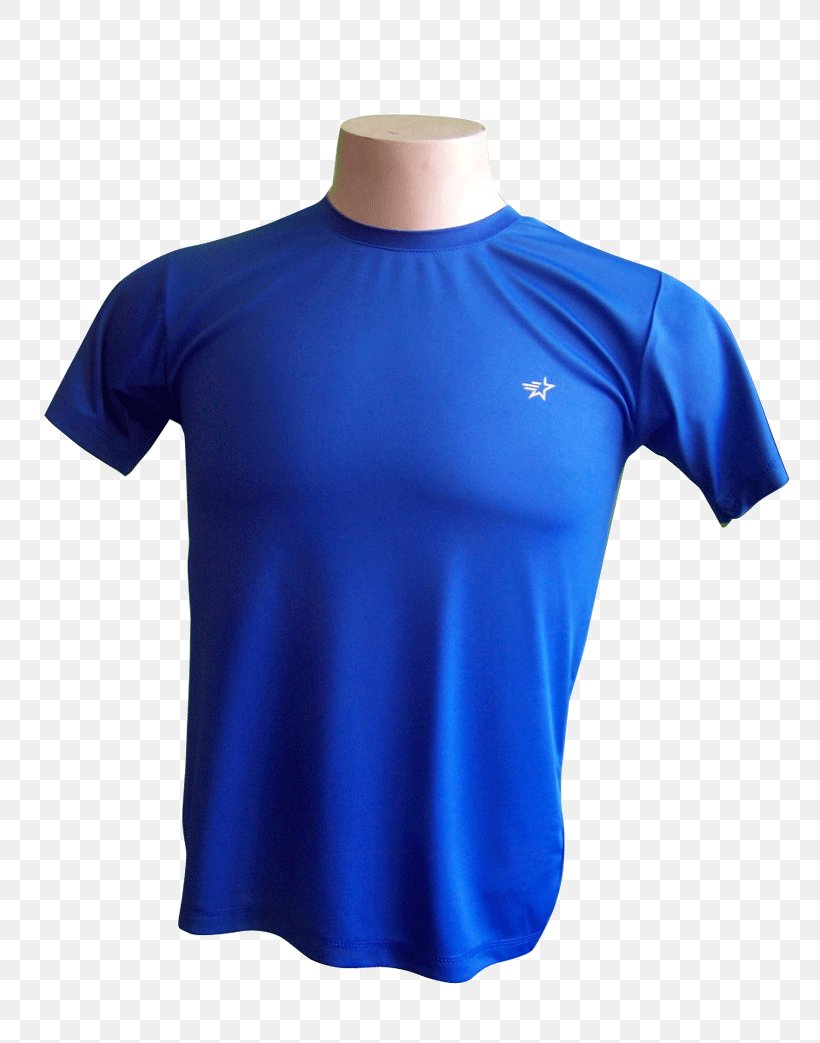 T-shirt Jersey Sleeve Sportswear Blue, PNG, 783x1043px, Tshirt, Active Shirt, Blue, Clothing, Cobalt Blue Download Free