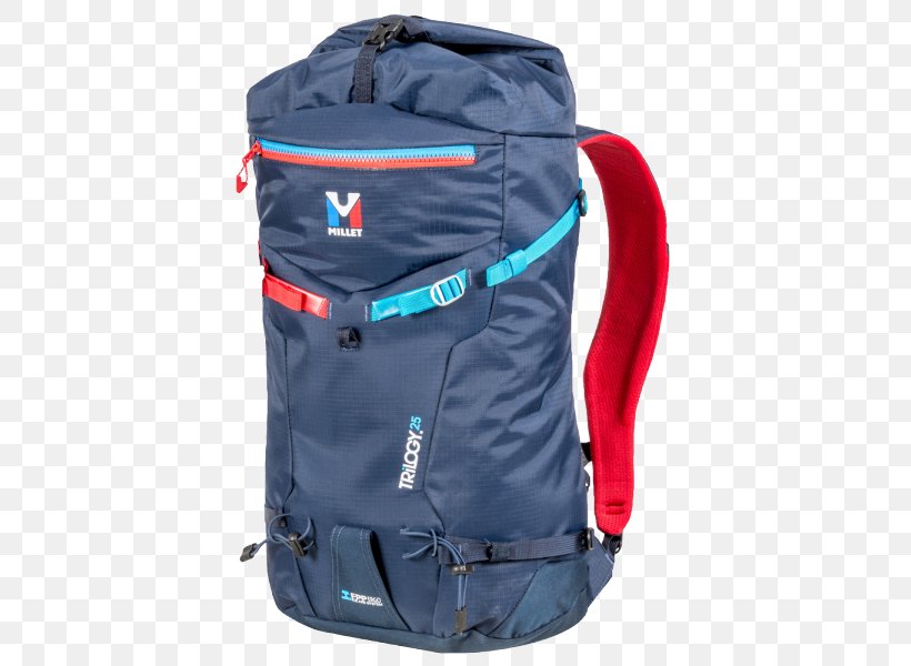 Backpack Bag Mountaineering Millet Blue, PNG, 600x600px, Backpack, Bag, Blue, Cobalt Blue, Electric Blue Download Free