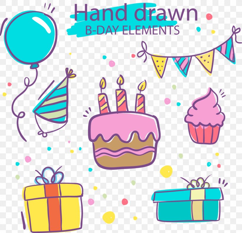 Birthday Vector Graphics Clip Art Image Party, PNG, 1024x987px, Birthday, Anniversary, Area, Artwork, Cake Decorating Supply Download Free