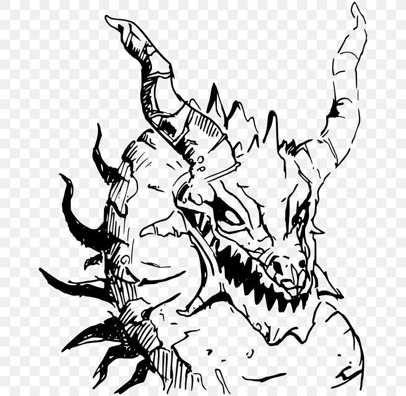 Clip Art, PNG, 698x800px, Dragon, Art, Artwork, Black And White, Claw Download Free