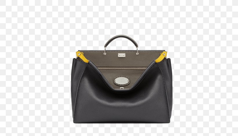 Handbag Fendi Tote Bag Leather, PNG, 610x470px, Handbag, Backpack, Bag, Black, Brand Download Free