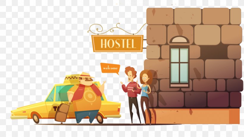 House Cartoon, PNG, 1000x562px, Backpacker Hostel, Accommodation, Animation, Car, Cartoon Download Free